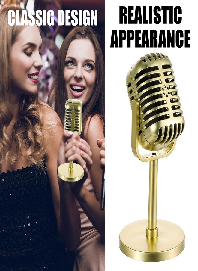 Wanmu 6 Pack Microphone Prop, Plastic Fake Microphone Toy Simulate Speech Practice Prop Vintage Retro Microphones Props Model for Karaoke, Halloween Props, Stage Costume Favors, Birthday Party (Not True) - Image 5